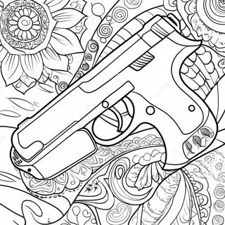 Pagina Para Colorir De Pistola Realista 1062-851