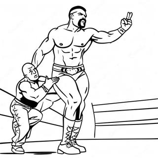 Paginas Para Colorir Dos Superstars Da Wwe Em Acao 10668-8749