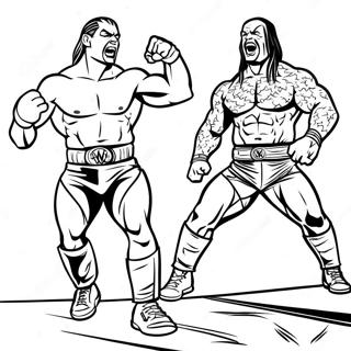 Paginas Para Colorir Dos Superstars Da Wwe Em Acao 10668-8751