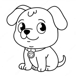 Pagina Para Colorir Do Cachorro Kawaii 10707-8778