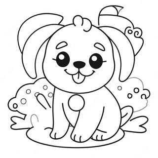 Pagina Para Colorir Do Cachorro Kawaii 10707-8780