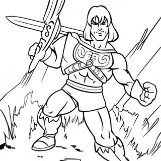 He Man Páginas Para Colorir