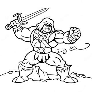 Pagina Para Colorir Do He Man Em Batalha Epica 10718-8789