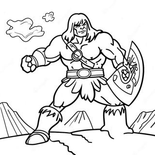 Pagina Para Colorir Do He Man Em Batalha Epica 10718-8790