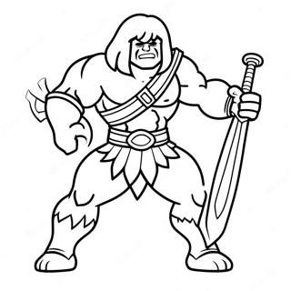 Pagina Para Colorir Do He Man Em Batalha Epica 10718-8791