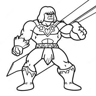 Pagina Para Colorir Do He Man Em Batalha Epica 10718-8792