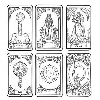 Pagina Para Colorir Cartas De Tarot Misticas 10788-8845