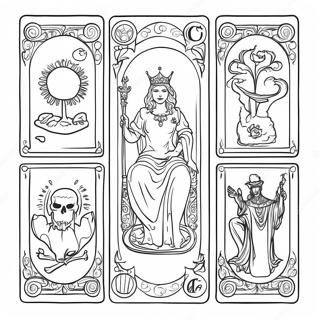 Pagina Para Colorir Cartas De Tarot Misticas 10788-8847