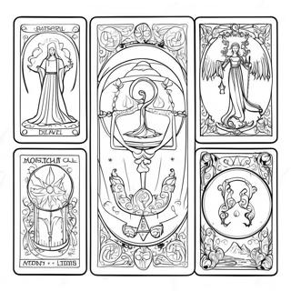 Pagina Para Colorir Cartas De Tarot Misticas 10788-8848