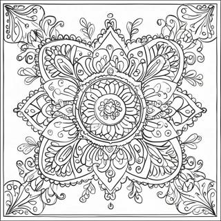 Pagina Para Colorir Padroes De Rangoli 10807-8860