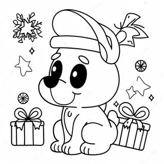 Pagina Para Colorir Do Natal Do Bluey 10847-8890