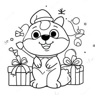 Pagina Para Colorir Do Natal Do Bluey 10847-8892