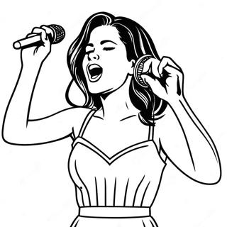 Pagina Para Colorir Da Selena Cantando No Palco 10978-8999