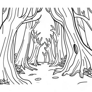 Pagina Para Colorir Da Floresta Assombrada 11008-9021