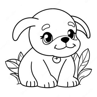 Pagina Para Colorir De Um Cachorro Filhote Realista 11097-9092