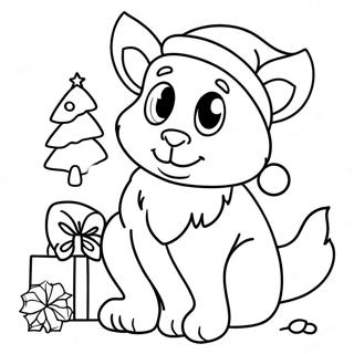 Animal De Natal Páginas Para Colorir