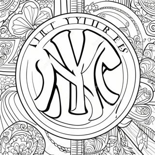 Pagina Para Colorir Do Logo Dos Yankees 11167-9154