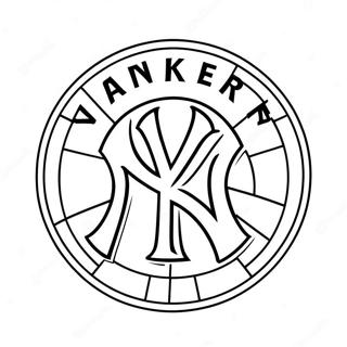 Pagina Para Colorir Do Logo Dos Yankees 11167-9156