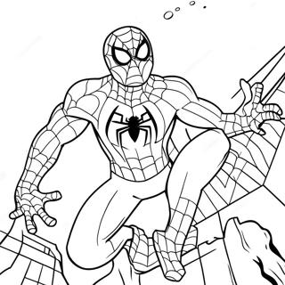 Pagina Para Colorir Do Spiderman No Halloween 11177-9162