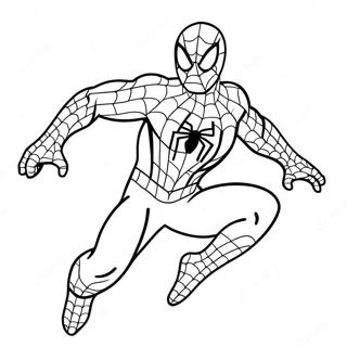 Pagina Para Colorir Do Spiderman Em Um Fantasia Assustadora 11178-9165