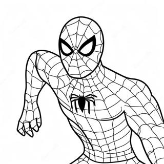 Pagina Para Colorir Do Spiderman Em Um Fantasia Assustadora 11178-9167