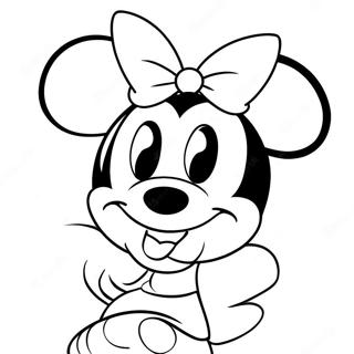 Pagina Para Colorir Da Minnie Mouse 111-91