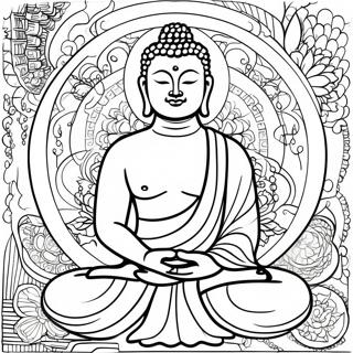 Pagina Para Colorir De Meditacao Do Buda Pacifico 11238-9214