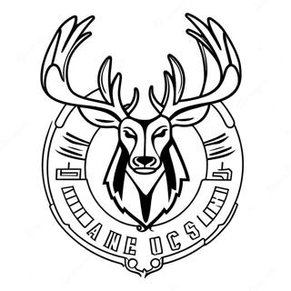 Pagina Para Colorir Do Logo Do Milwaukee Bucks 11247-9218