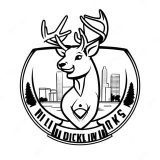 Pagina Para Colorir Do Logo Do Milwaukee Bucks 11247-9220