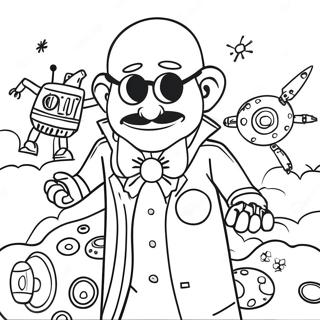 Pagina Para Colorir Do Malvado Dr Eggman Com Robos 11258-9231