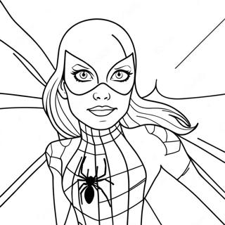 Pagina Para Colorir Da Menina Aranha 11277-9243