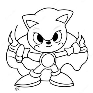 Sonic Halloween Páginas Para Colorir