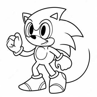 Pagina Para Colorir Do Sonic Como Um Fantasma Assustador 11408-9349