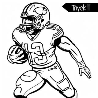 Pagina Para Colorir Do Tyreek Hill Em Acao 1142-915