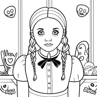 Pagina Para Colorir Da Wednesday Addams 11447-9378