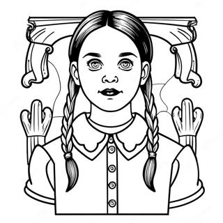 Pagina Para Colorir Da Wednesday Addams 11447-9379