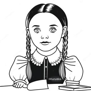 Pagina Para Colorir Da Wednesday Addams 11447-9380