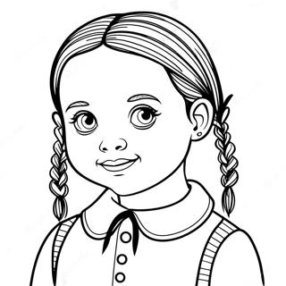 Pagina Para Colorir Da Wednesday Addams Assustadora 11448-9384