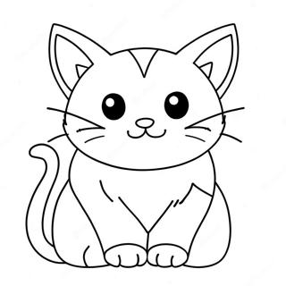 Pagina Para Colorir De Gato Anime 11477-9403