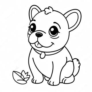 Pagina Para Colorir Do Fofo Filhote Frenchie 11498-9422