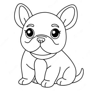 Pagina Para Colorir Do Fofo Filhote Frenchie 11498-9423