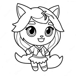 Pagina Para Colorir Da Garota Lobo Do Gacha Life 11517-9435