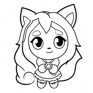 Pagina Para Colorir Da Fofo Garota Lobo Do Gacha Life 11518-9437