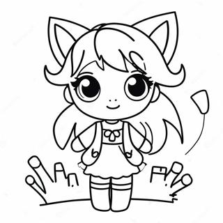 Pagina Para Colorir Da Fofo Garota Lobo Do Gacha Life 11518-9439