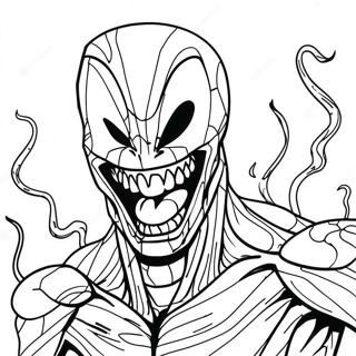 Pagina Para Colorir Do Carnage Com Sorriso Ameacador 1152-924