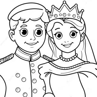 Pagina Para Colorir Principe E Princesa Real 11658-9550