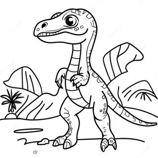 Pagina Para Colorir Do Velociraptor 1171-935