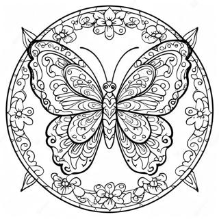 Pagina Para Colorir Mandala De Borboleta Unica 11737-9610