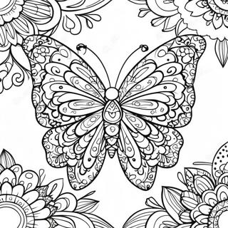 Pagina Para Colorir Mandala De Borboleta Unica 11737-9611