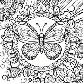 Pagina Para Colorir Mandala De Borboleta Unica 11737-9633